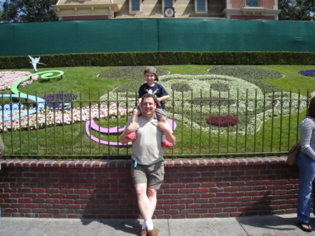 Spence and me at Disneyland.