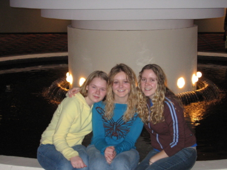 My three girls left to right Christa, Ashley and Tiffany