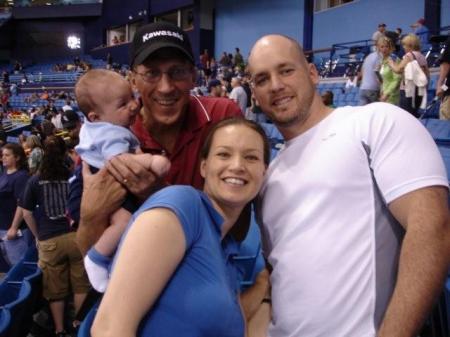 wyatt at the ray's game