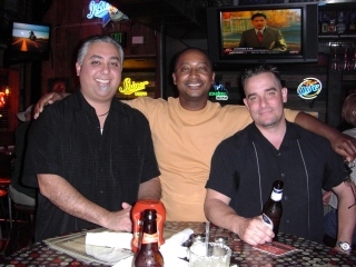 Me, Richard, and Frank at a bar