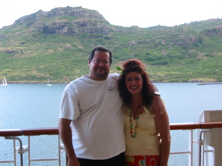 Kym and I on the Cruise ship in Hawaii May 2006