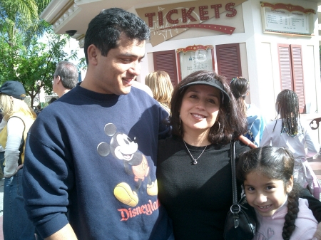 Me, Everardo and Kaylan at Disney land!
