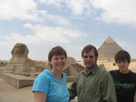 Denise, Ramsey and me in Egypt 07