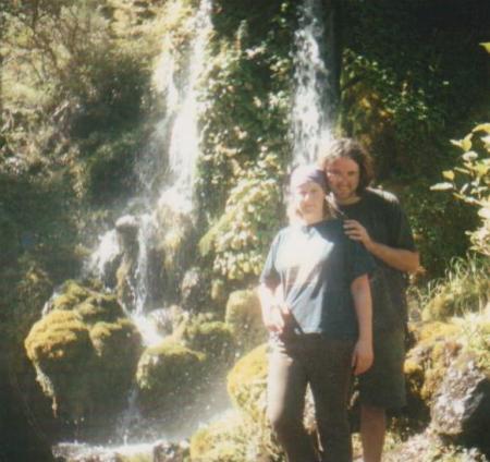 Marc and Katy by waterfall