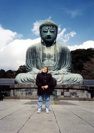 with the Great Buddha - Japan 1999