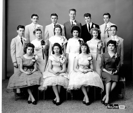 Theresa Anderson's album, January 1959 Graduates