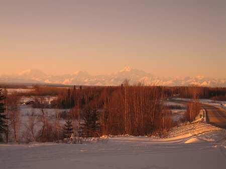 McKinley range in late February