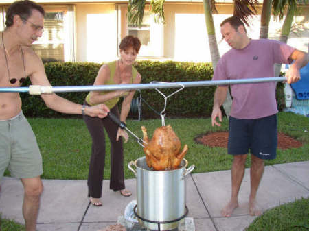 Thanksgiving in South Florida.  We fry a turkey EVERY YEAR!