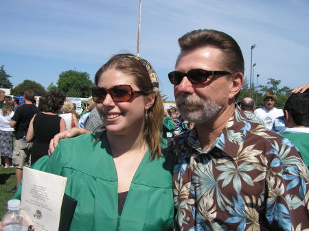 Daughter Allie and Dad at 07 graduation