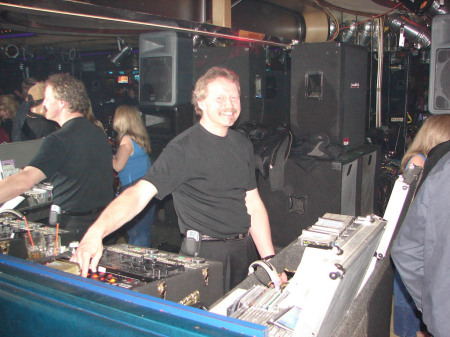 Tomasz DJ'ing at Checkers Bar and Grill