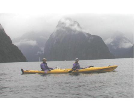 Kayaking Milford Sound, New Zealand