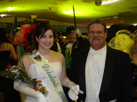 julie and me at the mardi gras ball