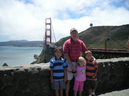 My kids and I at the Golden Gate Bridge