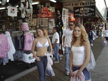 Our daughters at the Jersey Shore