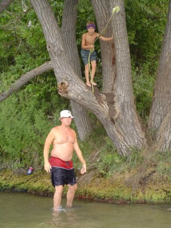 My Son Austin and I Lake Ontario 8/15/2005
