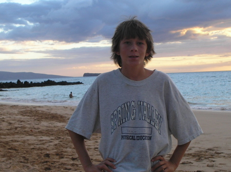 Son Bryan in Maui, Hawaii    Aug 2005