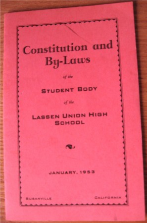 Lassen Union High School - by-laws