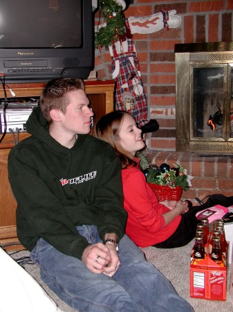Joshua and Lauren - Christmas 2004