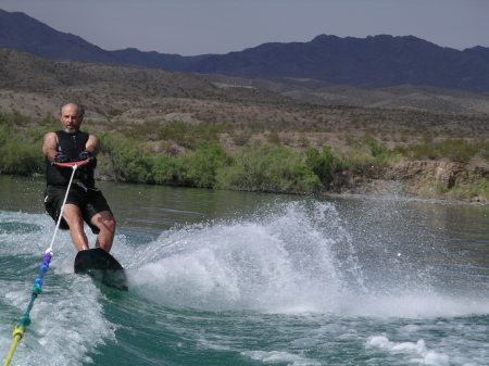 Wakeboarding on Lake Mohave