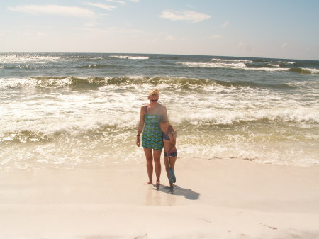 MY DAUGHTER KYLEA & I IN FLORDIA AT THE BEACH