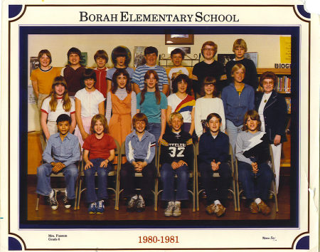 Borah Elementary 1980-81 6th grade