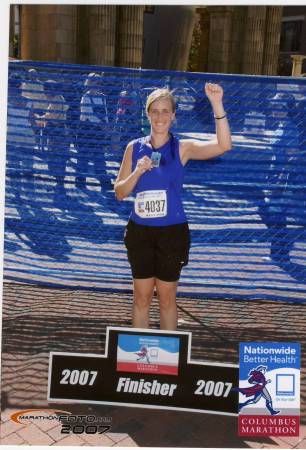 Columbus Marathon - pic w/my medal :)