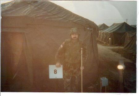 Major Rick Barzelogna, Camp Eagle, Bosnia, 1997.