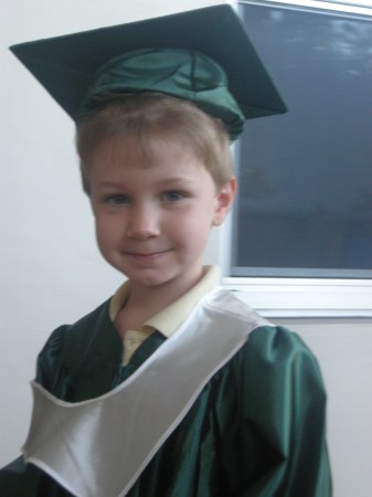 Caden graduated from pre-school in '08
