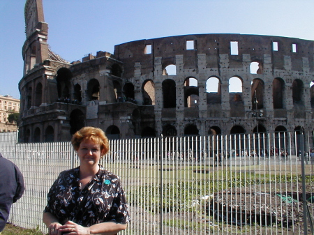 Nalynn in front of the Collesium