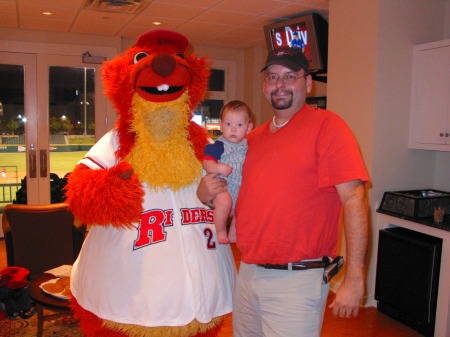 Tommy, Daddy & Duece at Roughriders Game