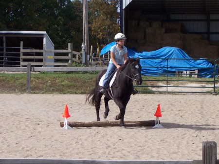 Josie like to ride horses (or ponies)