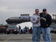 ERIC AND I AT NOTRE DAME/NAVY GAME