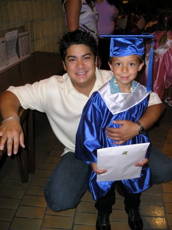 My son Ian & grandson Koa's graduation from kindergarden 2005