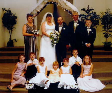My family at my best friends wedding