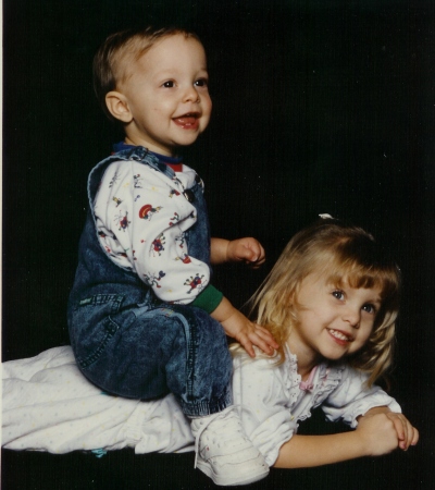 Kristen and Michael when they were little