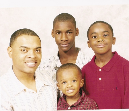 My Husband and the boys (Julien, Justice & Jeremiah)