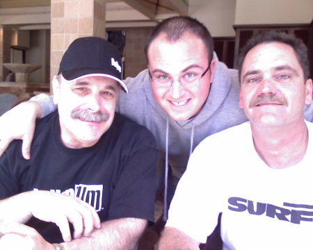 Ronnie,John(my son) and Jimmy my 2 brothers!!