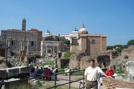 Visiting the Forum in Rome