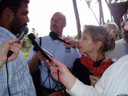 Greg in tsunami zone in India