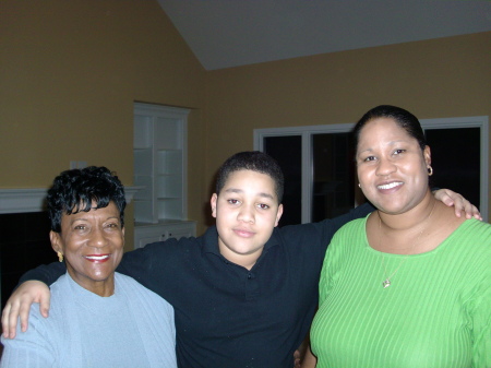 My mom, my son Ty, and me!