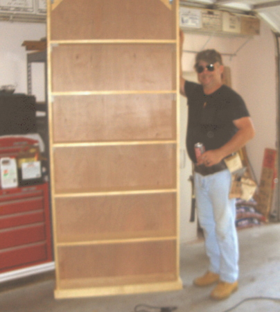 bill building laundry cabinet for Mom's house