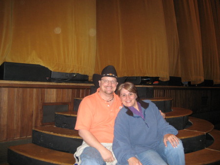Wife and I on the stairs to the Grand Ole Opry