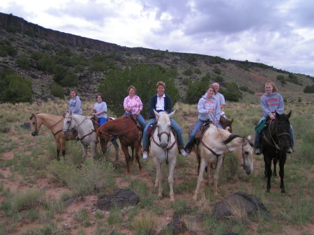Horseback riding at the Tamaya Stables in New Mexico