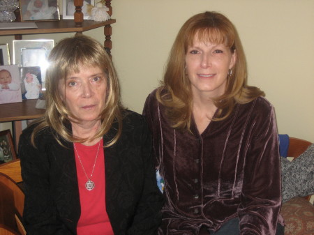 Maxine and sister, Kathleen at Christmas 2007