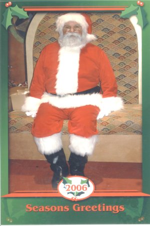 Larry as Santa