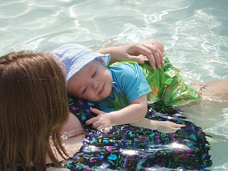 Katy & Bobby in the Pool