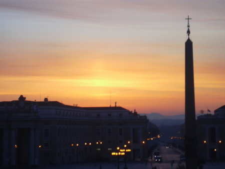 Sunrise on the Steps of St. Peter's, Mar. 2008