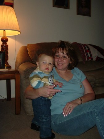 My Grandson James(7 mos 3 wks) & Myself