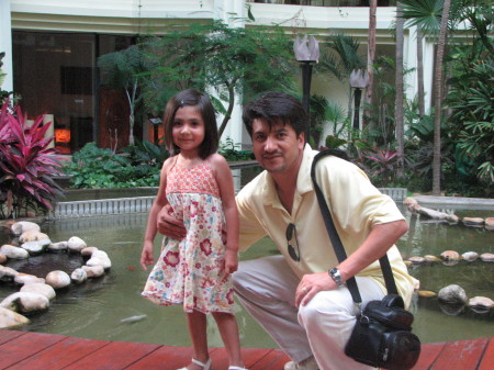 cancun 2007 with Daughther Sofia