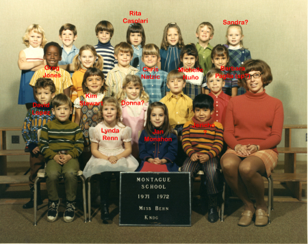 Miss Behn's Kindergarten Class - 1971-'72